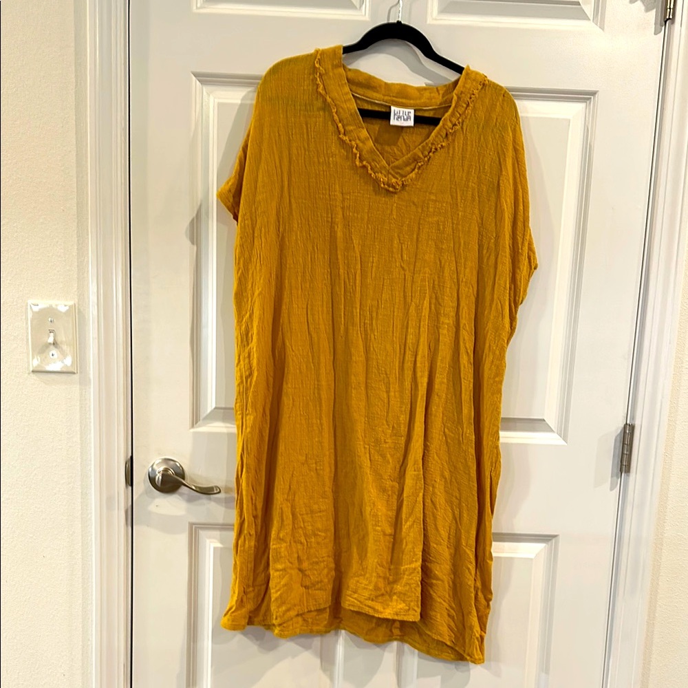 Little Tienda Carlita dress goldenrod yellow